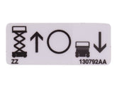 130792 Lift/Up/Off/Down Label | Skyjack